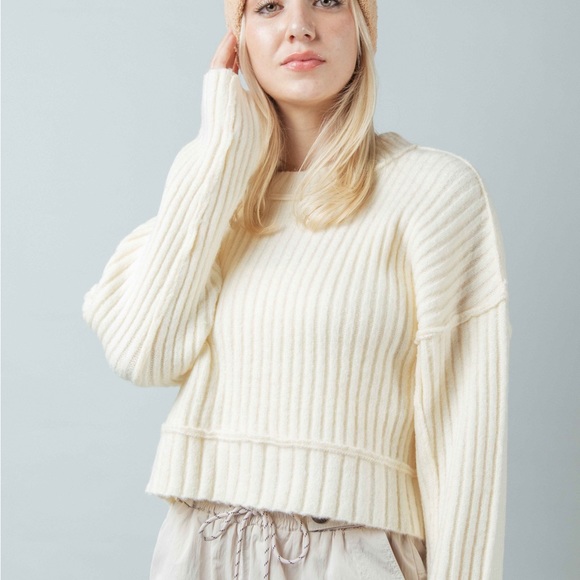 Very J Cream Sweater - Picture 2 of 3